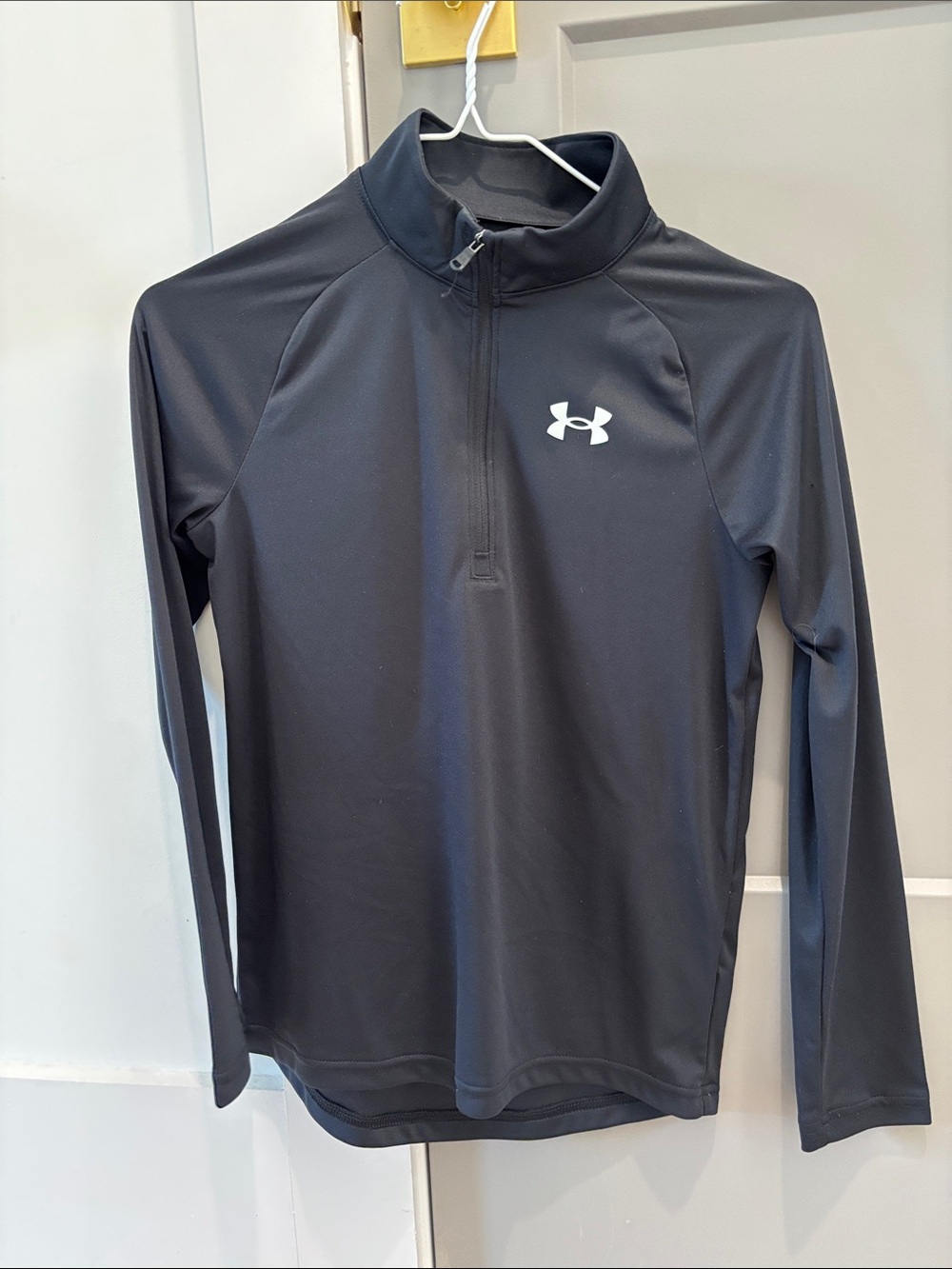 Under Armour Black 1/4 Zip Athletic Mock Neck
